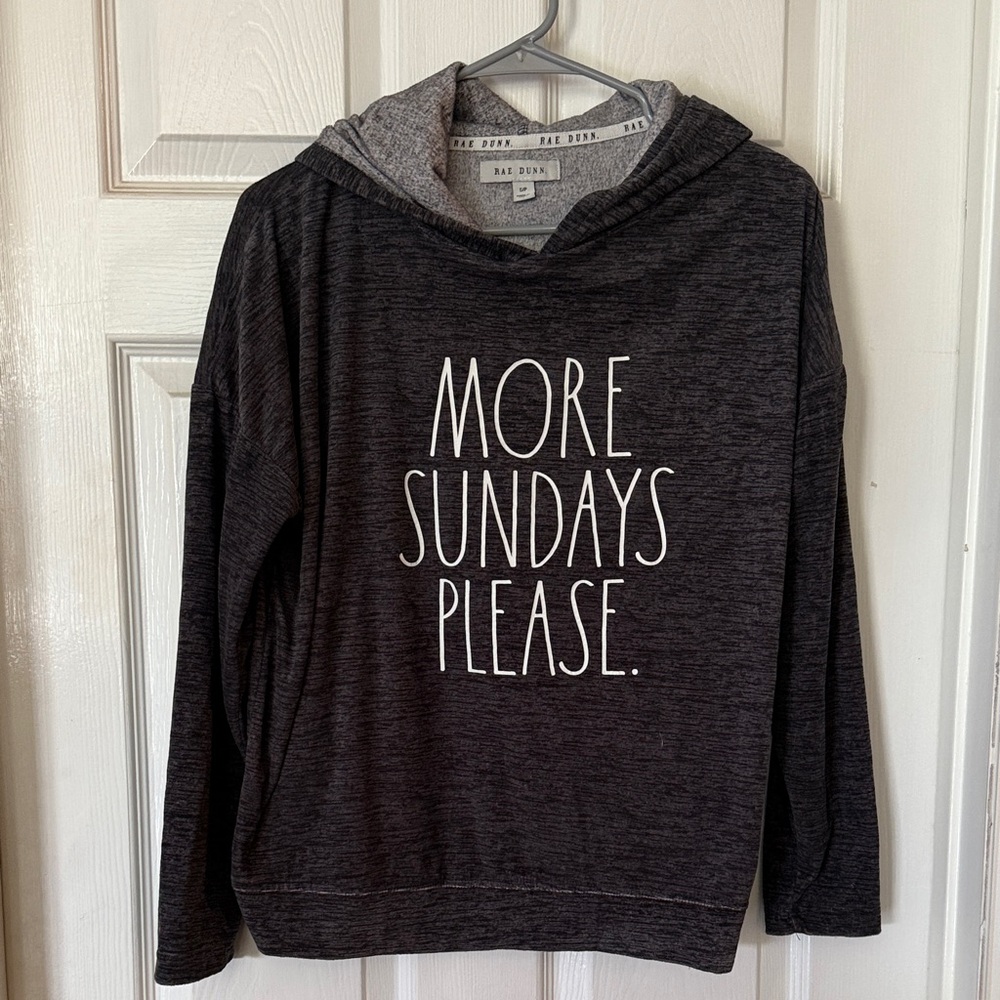 Rae Dunn Heather Gray Hoodie